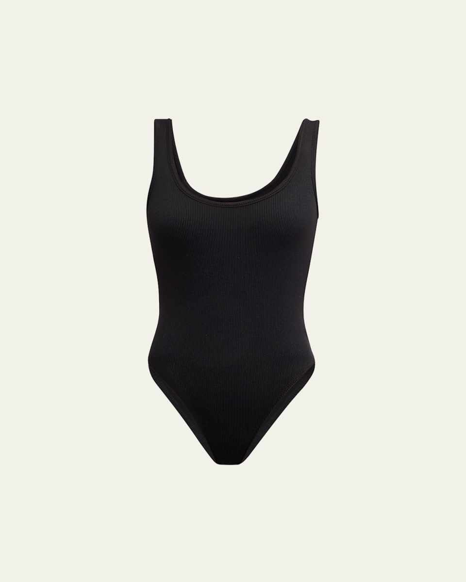 Nica Scoop-Neck Tank Bodysuit